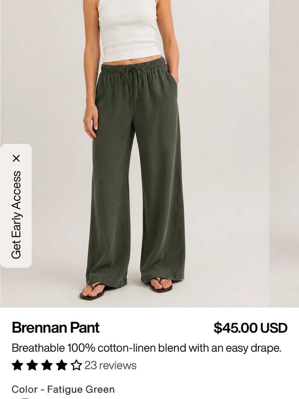 Lohnr Brennan Pant Lot Wide Leg NWT